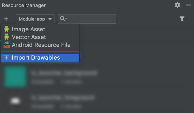 Android Studio Resource Manager